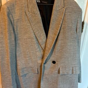 Zara Classic Gray Blazer